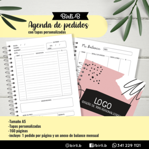 Agenda de pedidos: 1 por página