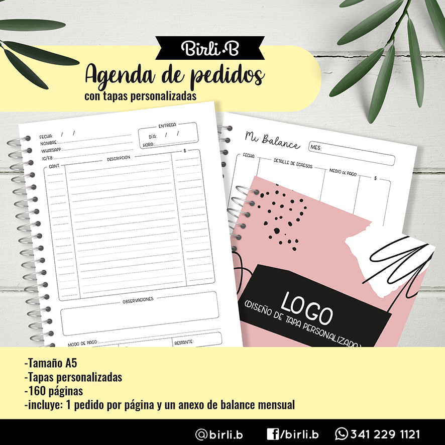 Agenda de pedidos: 1 por página