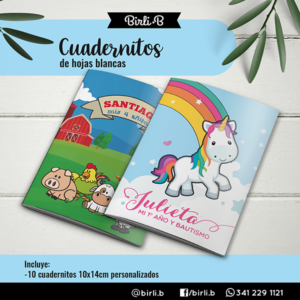 Cuadernito de hojas blancas