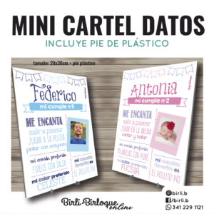 Mini Cartel de Datos