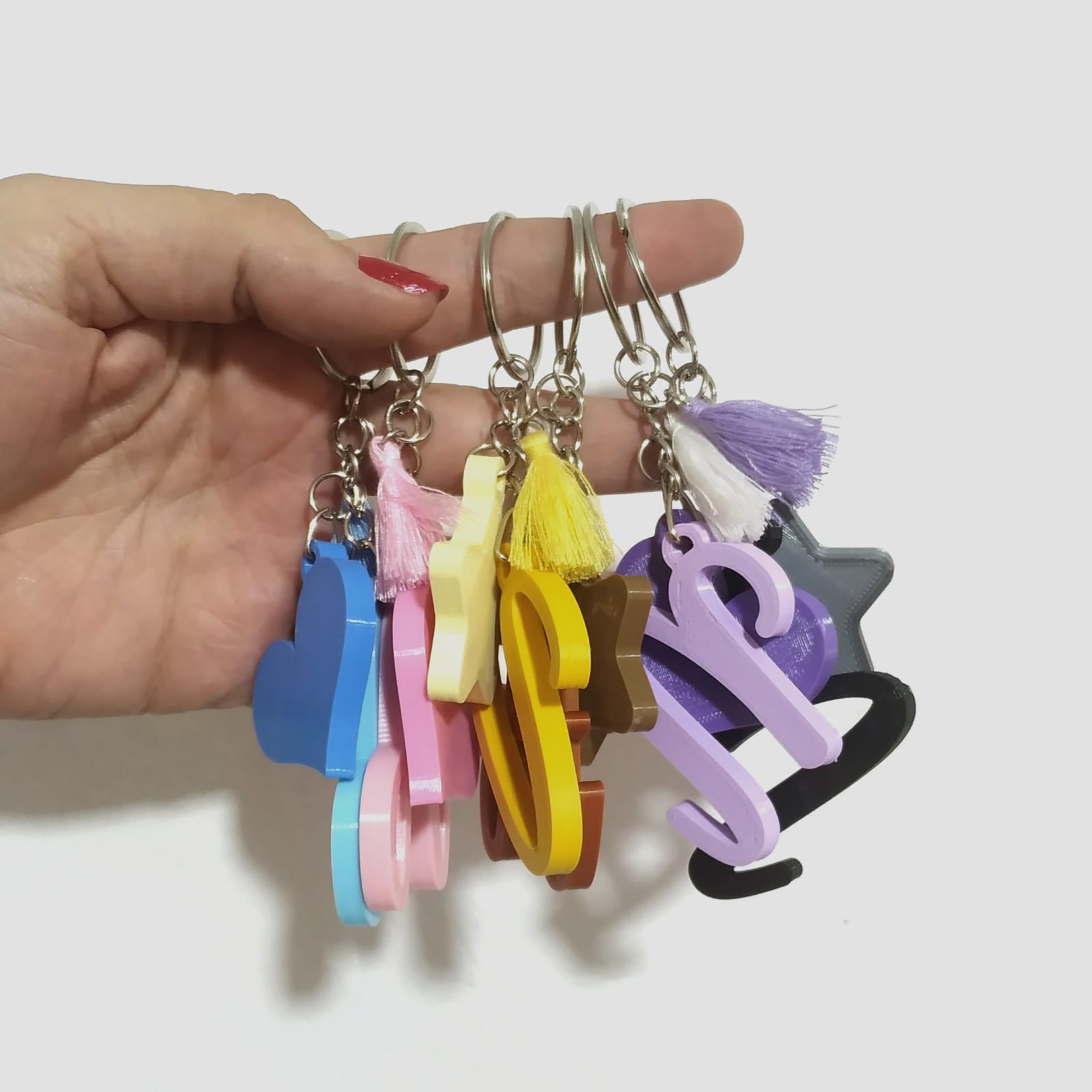 Llaveros con Inicial Plástico