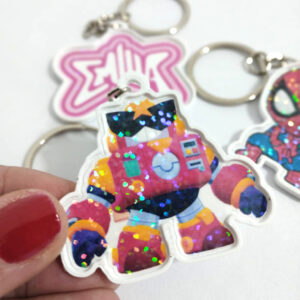 Llaveros con Forma Holográfico