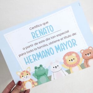 Hermano/a mayor: medalla + cuadro diploma - Imagen 3
